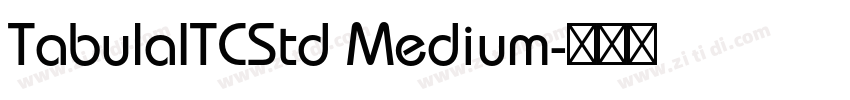 TabulaITCStd Medium字体转换